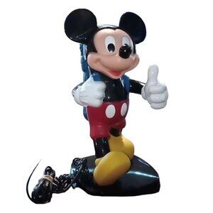 Vintage 80's Tyco Mickey Mouse Hiking Blue Backpack Telephone Pulse or T…